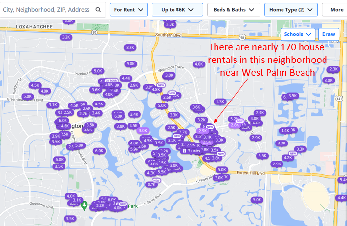 Southeast Florida's rental market is heading for a downturn, with a big increase in vacancies.