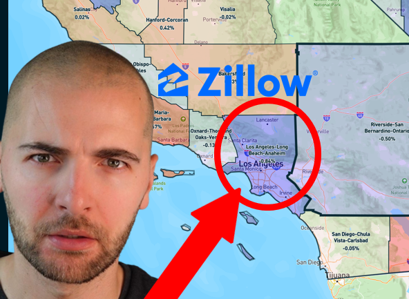 Zillow reports Home Price Declines in California and Florida